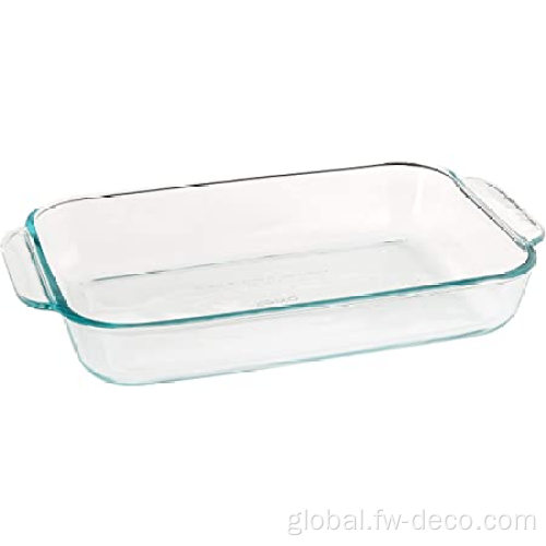 Glass Dish Baking Pan Crystal 1.9L Clear Glass Square Baking Dish Manufactory